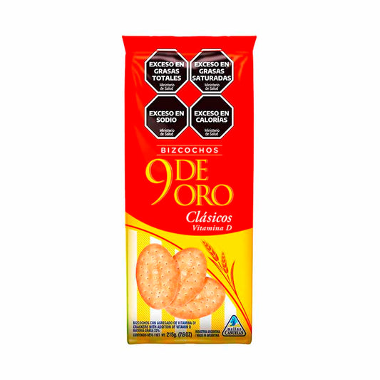 BIZCOCHOS 9 de ORO Clasico 215 Grs