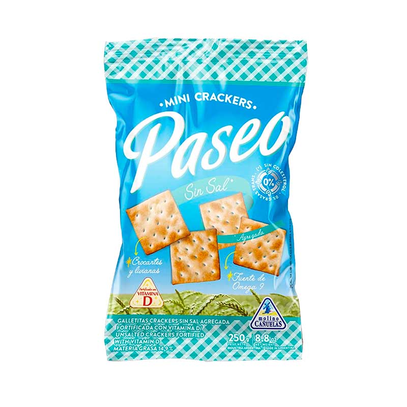 GALLETITA PASEO SIN SAL 250 Grs