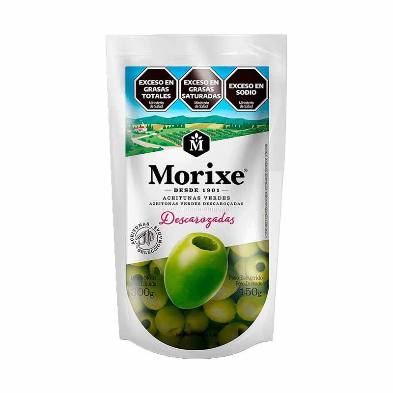 ACEITUNAS MORIXE VERDE DESCAROZADA 300 Grs