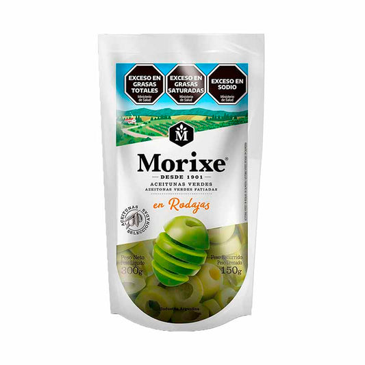 ACEITUNAS MORIXE VERDE RODAJA 300 Grs