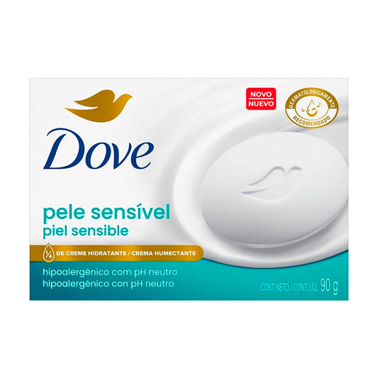 JABON TOCADOR DOVE PIEL SENSIBLE 90 Grs