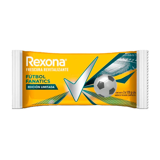 JABON TOCADOR REXONA FUTBOL 3x120 Grs