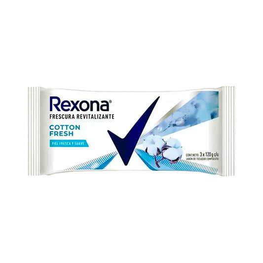 JABON TOCADOR REXONA COTTON 3x120 Grs
