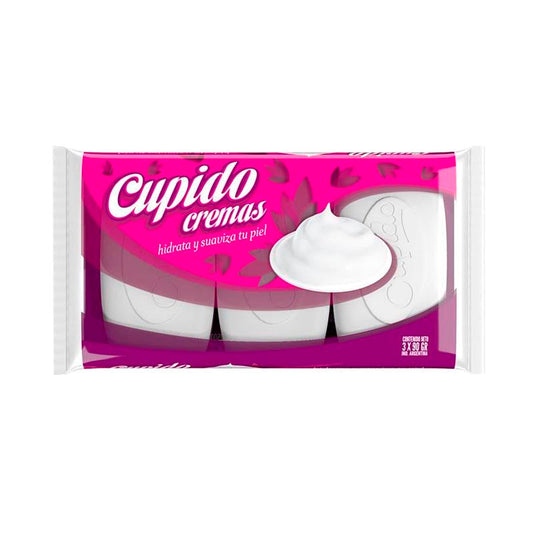 JABON TOCADOR CUPIDO CREMOSO 3x90 Grs