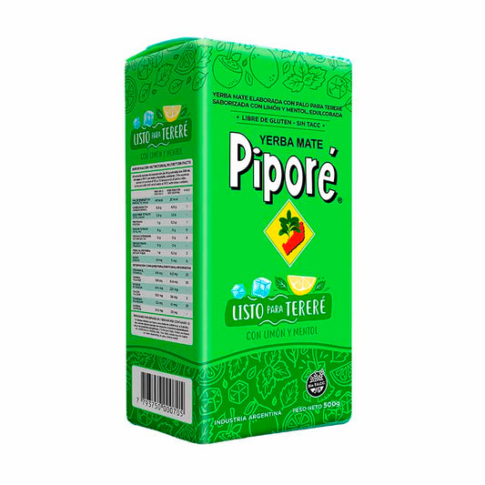 YERBA PIPORE LIMON Y MENTOL 500 Grs