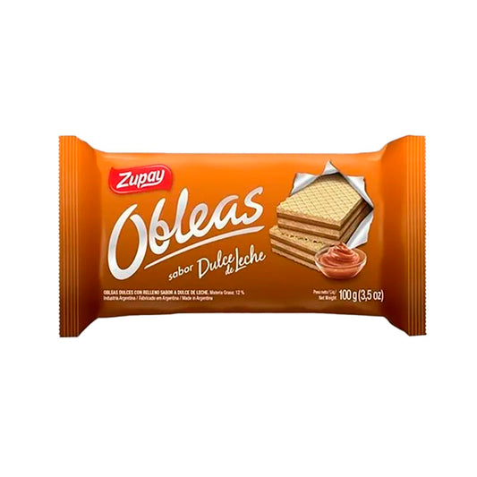 OBLEA ZUPAY DULCE DE LECHE 100 Grs