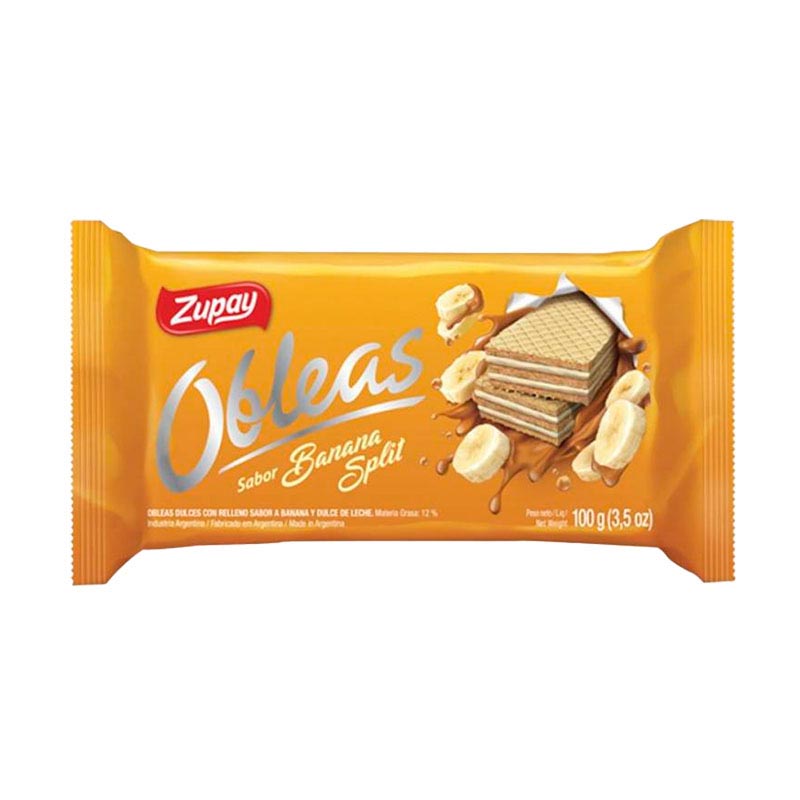 OBLEA ZUPAY BANANA SPLIT 100 Grs