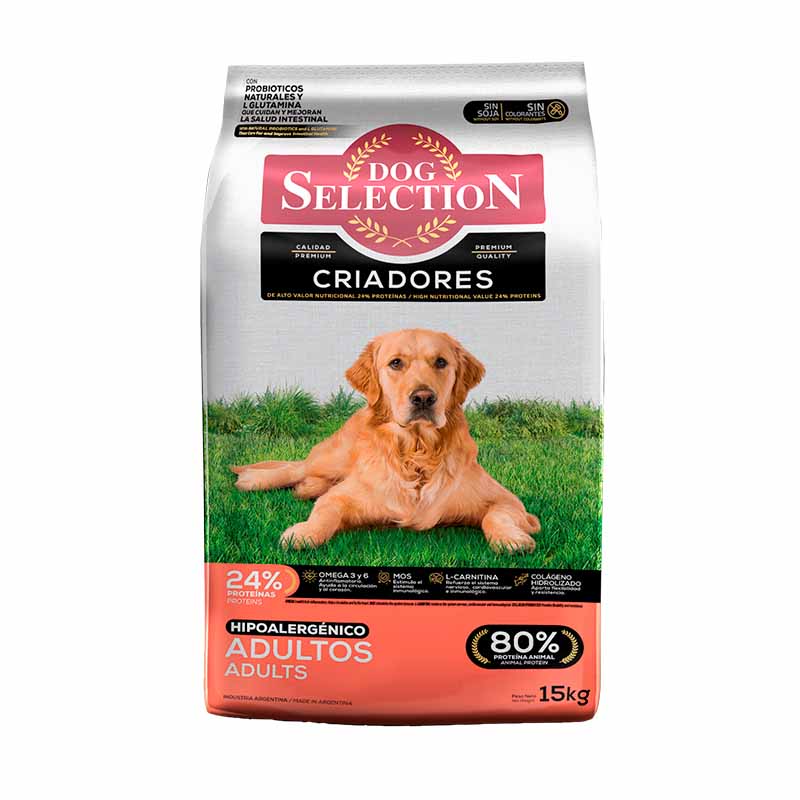 ALIM.PERRO DOG SELECTION HIPOALERGENICO 15 Kgs