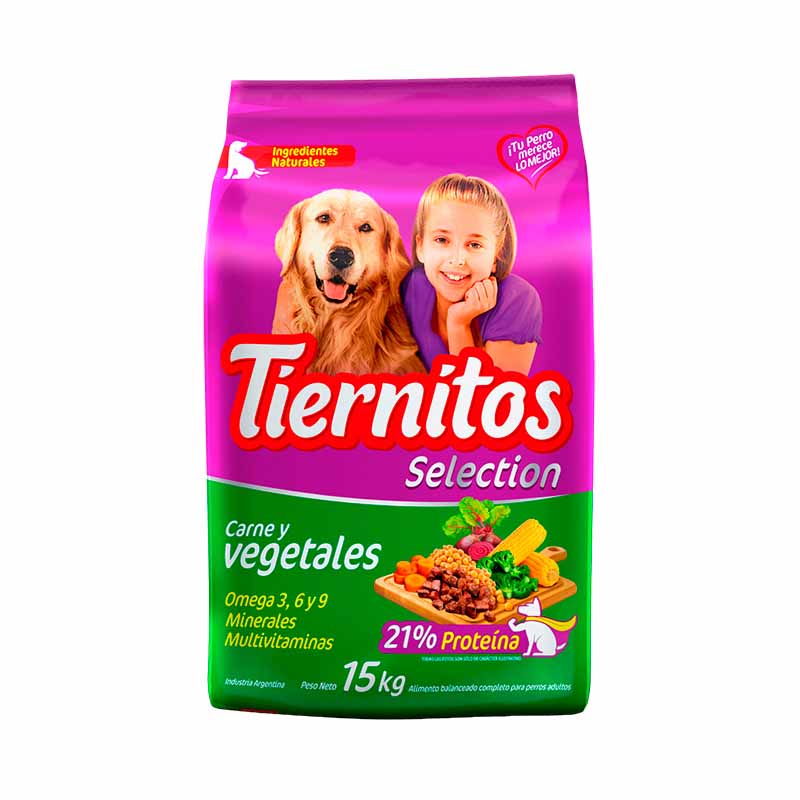 ALIM.PERRO TIERNITOS CARNE Y VEG 15 Kgs