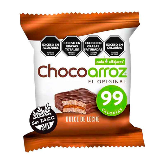 ALFAJOR CHOCOARROZ DCE.LECHE 22 Grs