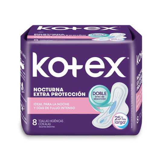 T.FEMENINA KOTEX NOCTURNA 8 Un.