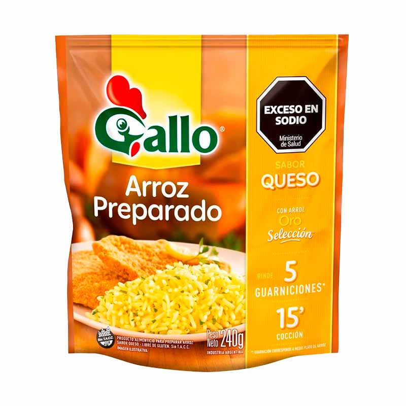 ARROZ GALLO QUESO 240 Grs