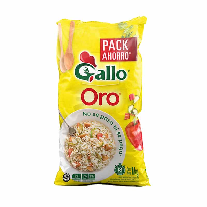 ARROZ GALLO ORO Bolsa 1 Kgs