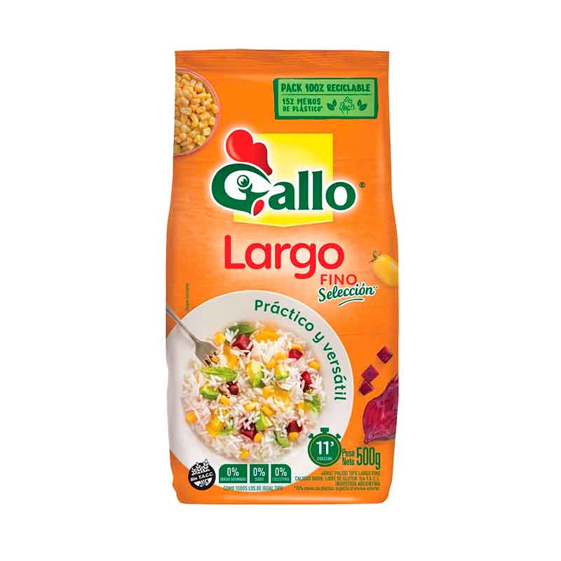 ARROZ GALLO L/F 500 Grs