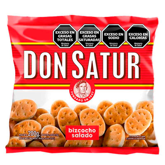 BIZCOCHOS DON SATUR SALADOS 200 Grs