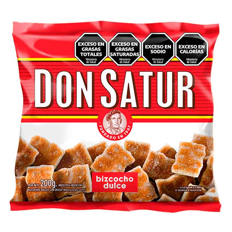 BIZCOCHOS DON SATUR DULCES 200 Grs