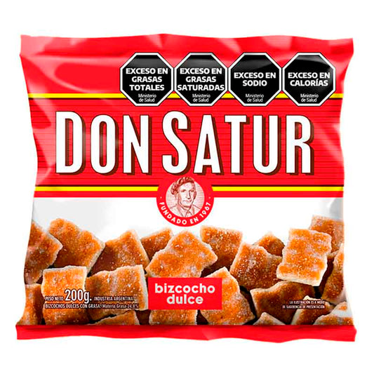 BIZCOCHOS DON SATUR DULCES 200 Grs