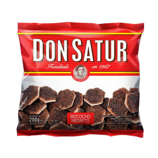 BIZCOCHOS DON SATUR NEGROS 200 Grs