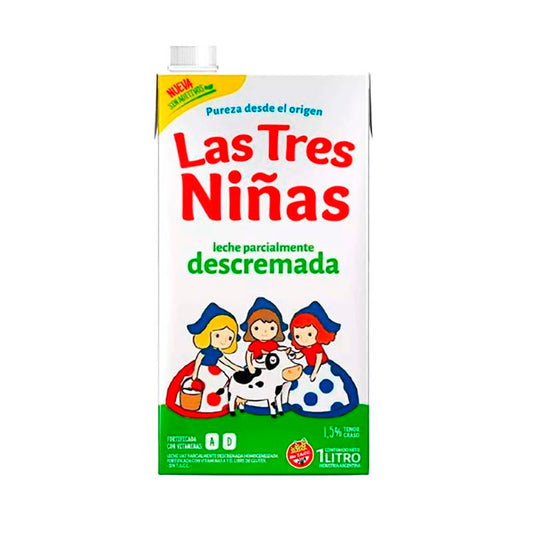 LECHE LAS TRES NI�AS DESCREMADA 1 Lt.