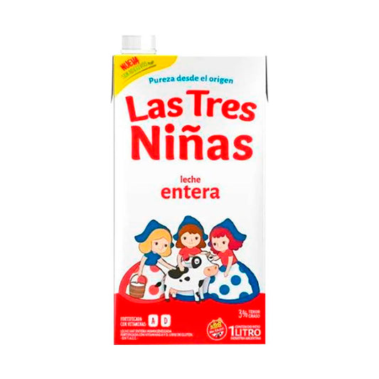 LECHE LAS TRES NI�AS ENTERA 1 Lt.