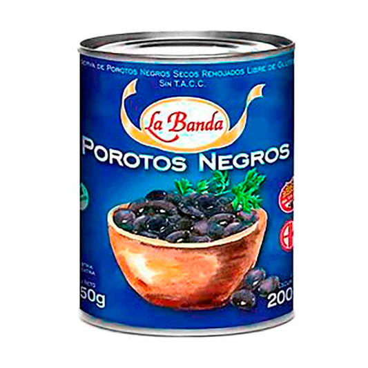 POROTO NEGRO LA BANDA LATA 350 Grs