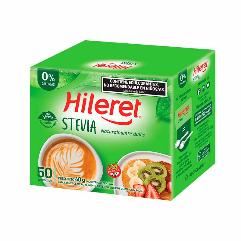 EDULCORANTE HILERET Stevia 50 Un.