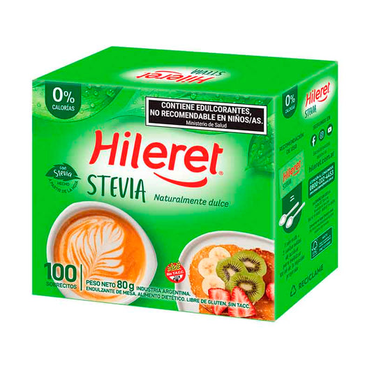 EDULCORANTE HILERET Stevia 100 Un.