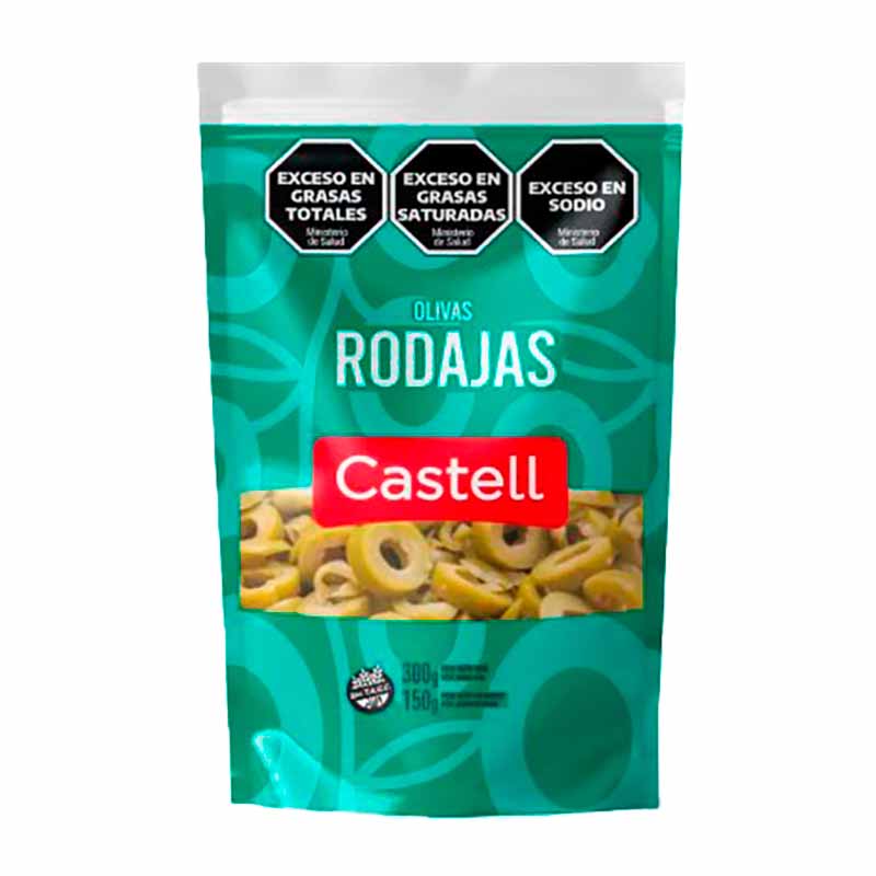 ACEITUNA CASTELL RODAJA 140 Grs