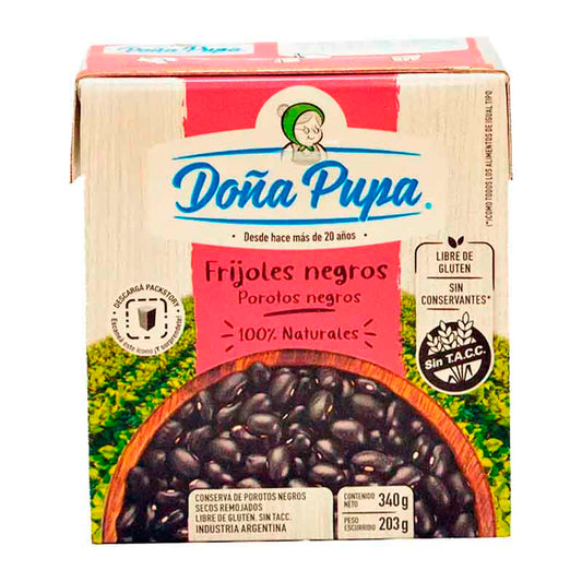 POROTO DO�A PUPA NEGRO 340 Grs