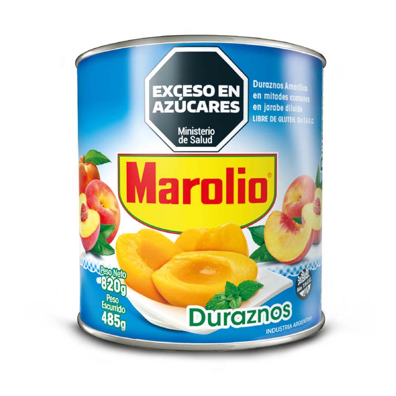 DURAZNO MOLTO MITADES 820 Grs