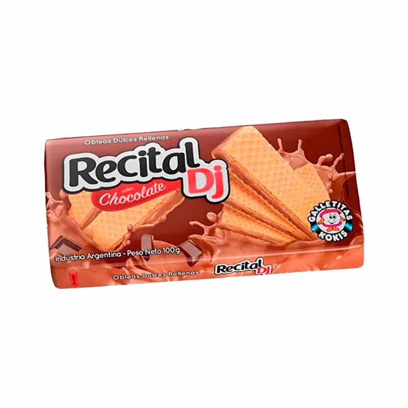 OBLEA RECITAL DJ CHOCOLATE 100 Grs