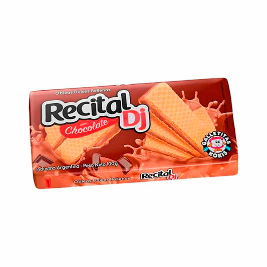 OBLEA RECITAL DJ CHOCOLATE 100 Grs