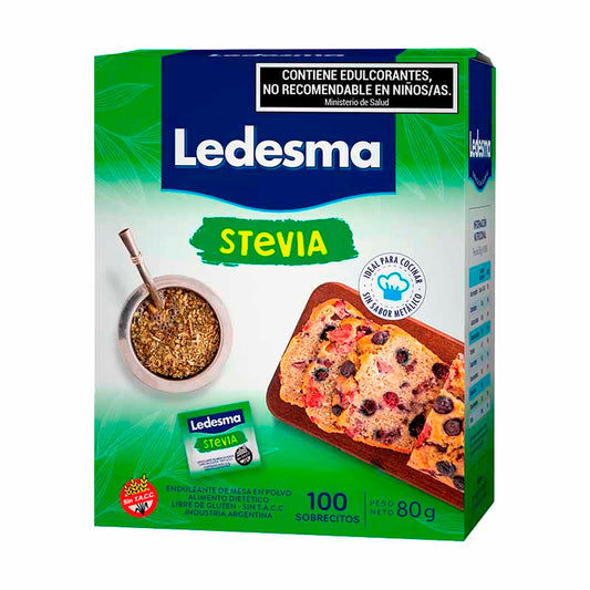 EDULCORANTE LEDESMA STEVIA 100 Un.