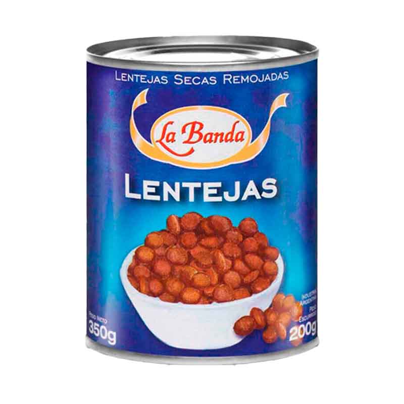 LENTEJA LA BANDA LATA 350 Grs