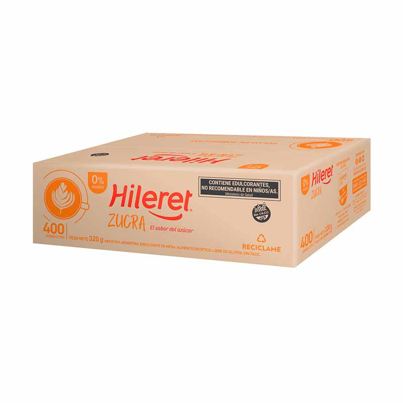 EDULCORANTE HILERET Zucra 400 Un.