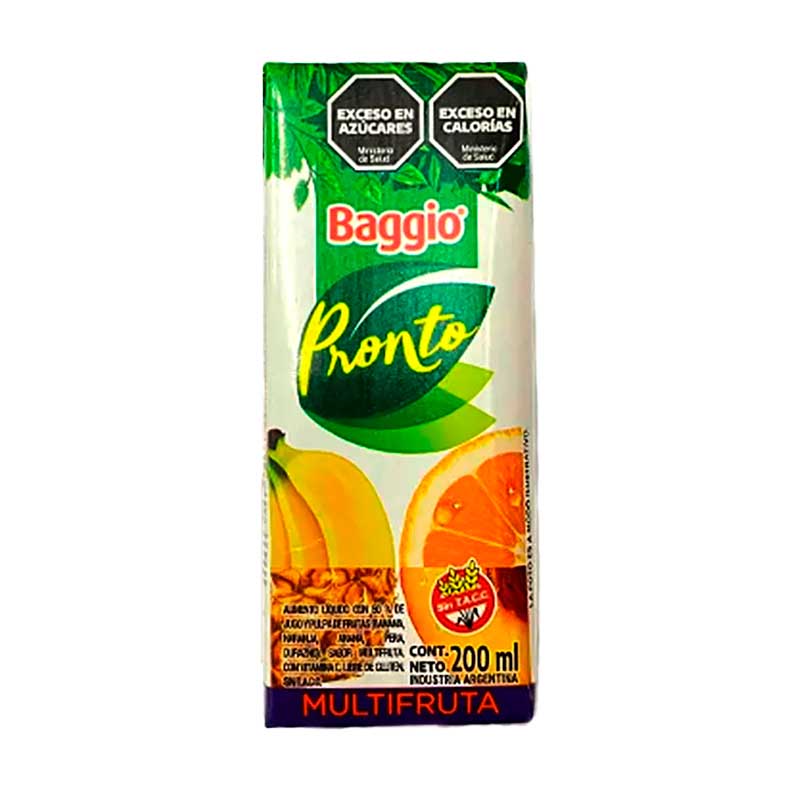 JUGO BAGGIO MULTIFRUTA 200 CC.