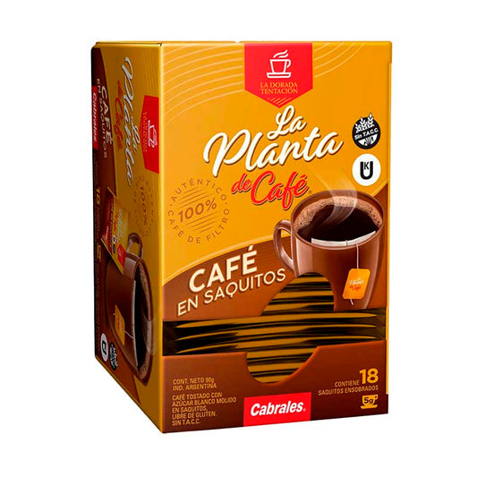 CAFE PLANTA DE CAFE Saquitos 18 Un.