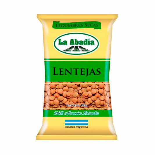 LENTEJA LA ABADIA Bolsa 400 Grs
