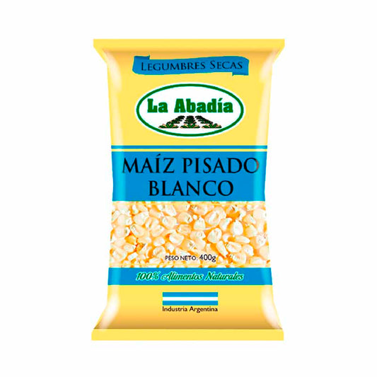 MAIZ BLANCO LA ABADIA BOLSA 400 Grs