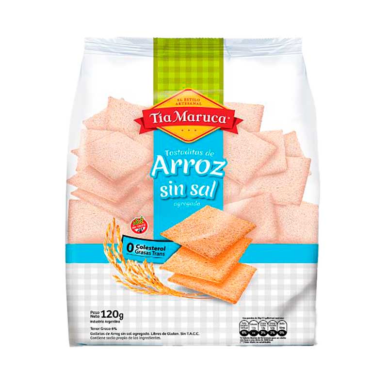 TOSTADITA TIA MARUCA SIN SAL 120 Grs