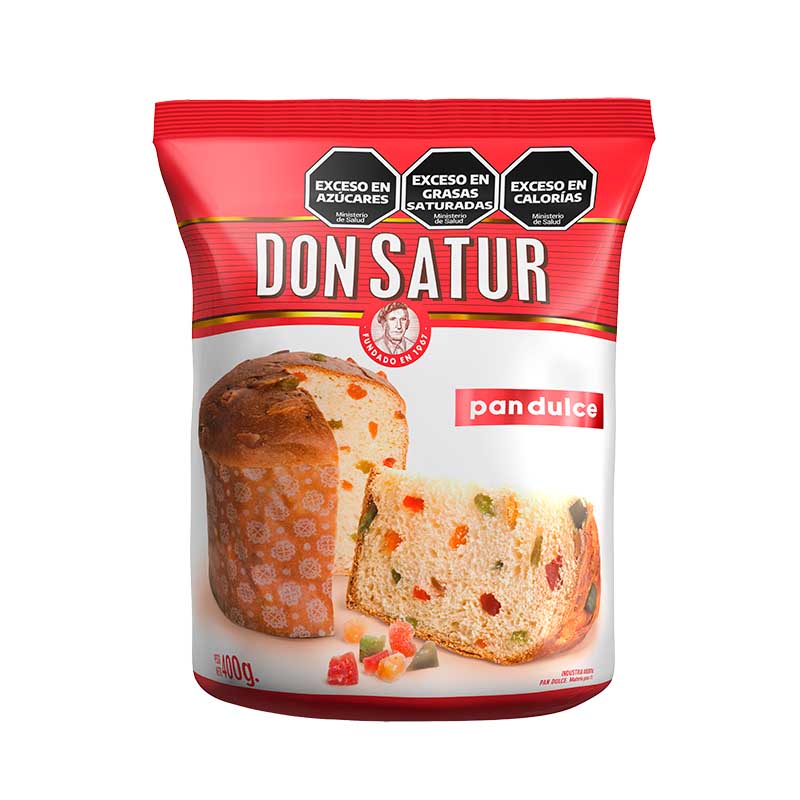 PAN DULCE DON SATUR C/FRUTA 400 Grs