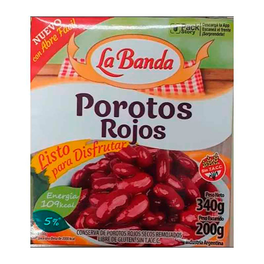 POROTO COLORADO LA BANDA TETRA 340 Grs