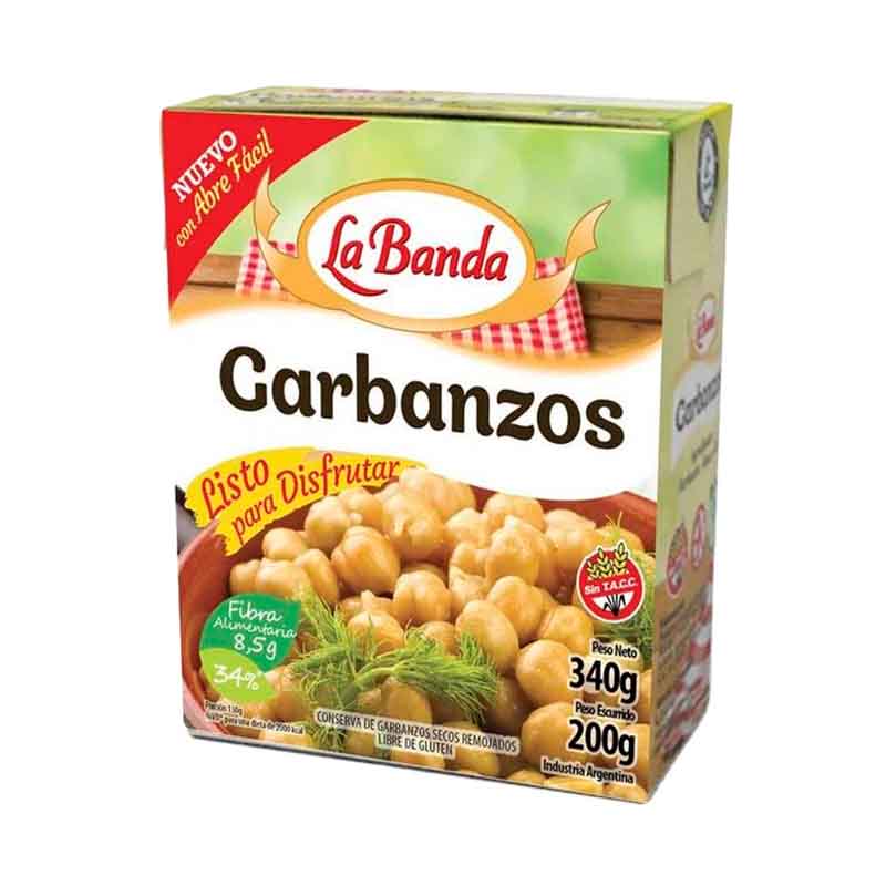 GARBANZO LA BANDA TETRA 340 Grs