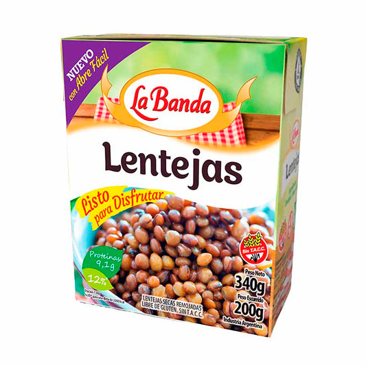 LENTEJA LA BANDA TETRA 340 Grs