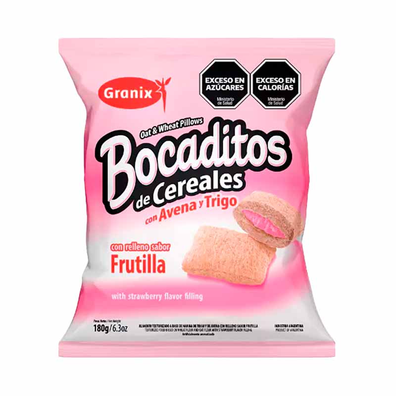 BOCADITOS GRANIX RELLENO FRUTILLA 180 Grs