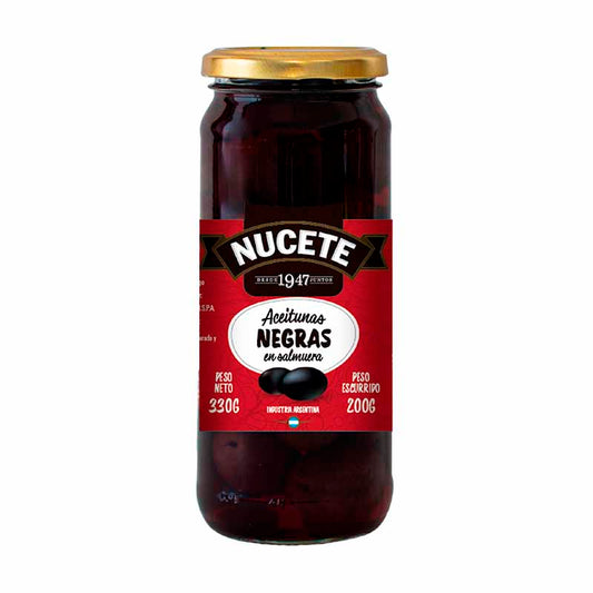 ACEITUNA NUCETE NEGRA FRASCO 200 Grs