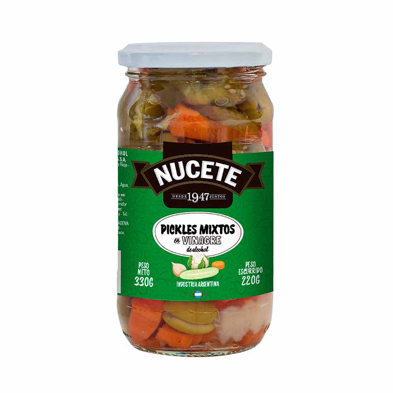 PICKLES NUCETE FRASCO 220 Grs