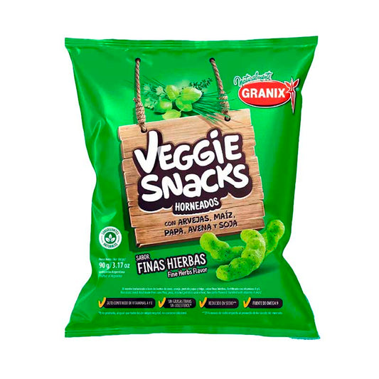 SNACKS VEGGIE GRANIX HIERBAS FINAS 90 Grs
