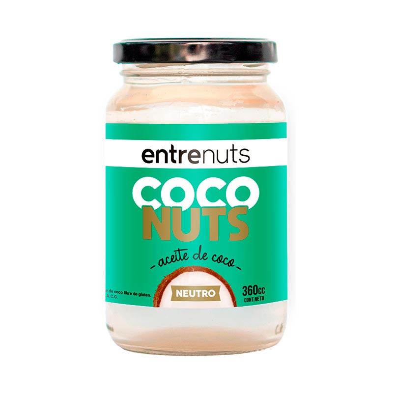 ACEITE DE COCO ENTRENUTS 100% NATURAL 360 ml.