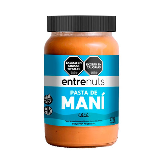 PASTA DE MANI ENTRENUTS COCO 370 Grs
